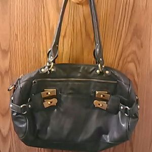 Jessica Simpson Black leather purse